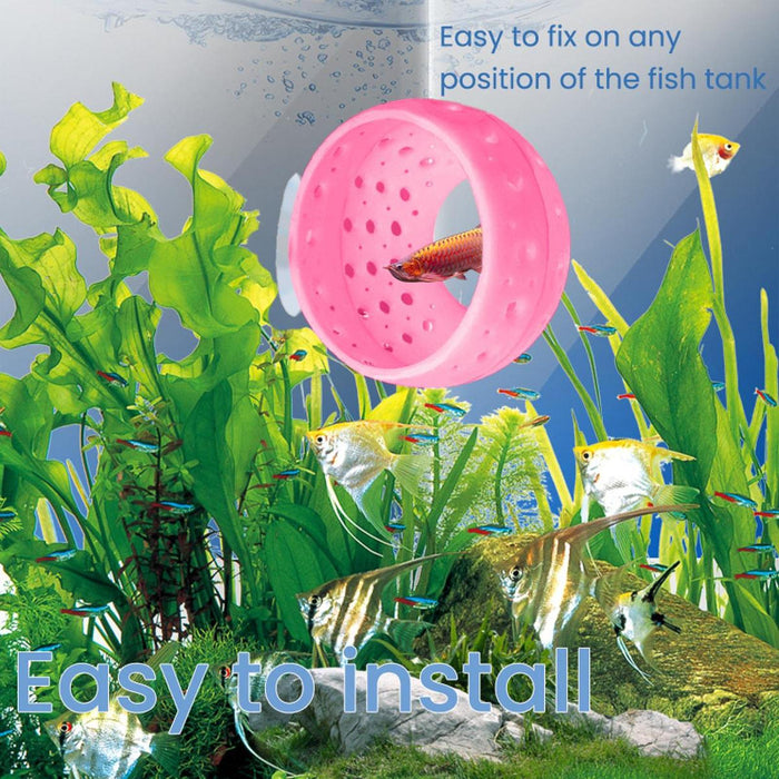 Aquarium Tank Cave Rest Play Hole House Shelter for Reptile Underwater Betta Pink