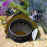 Aquarium Tank Cave Rest Play Hole House Shelter for Reptile Underwater Betta Black