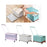 Storage Bin with Wheels and Pull Handle Folding Lidded Car Trunk Storage Box Clear