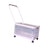 Storage Bin with Wheels and Pull Handle Folding Lidded Car Trunk Storage Box Clear