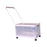 Storage Bin with Wheels and Pull Handle Folding Lidded Car Trunk Storage Box Clear