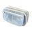 Crofta Pencil Case Toiletry Bag Zipper Canvas Pencil Pouch for Teens Children Women Blue