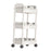 Crofta Mobile Shelf Portable Rolling Cart for Home Organization Farmhouse Apartment 3 Tiers