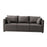 3 Seater Couch Modern 74 inch Leisure Sofa for Indoor Living Room Guest Room Grey