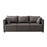 3 Seater Couch Modern 74 inch Leisure Sofa for Indoor Living Room Guest Room Grey