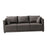 3 Seater Couch Modern 74 inch Leisure Sofa for Indoor Living Room Guest Room Grey