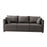 3 Seater Couch Modern 74 inch Leisure Sofa for Indoor Living Room Guest Room Grey