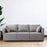 3 Seater Couch Modern 74 inch Leisure Sofa for Indoor Living Room Guest Room LIght Grey