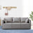 3 Seater Couch Modern 74 inch Leisure Sofa for Indoor Living Room Guest Room LIght Grey