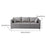 3 Seater Couch Modern 74 inch Leisure Sofa for Indoor Living Room Guest Room LIght Grey