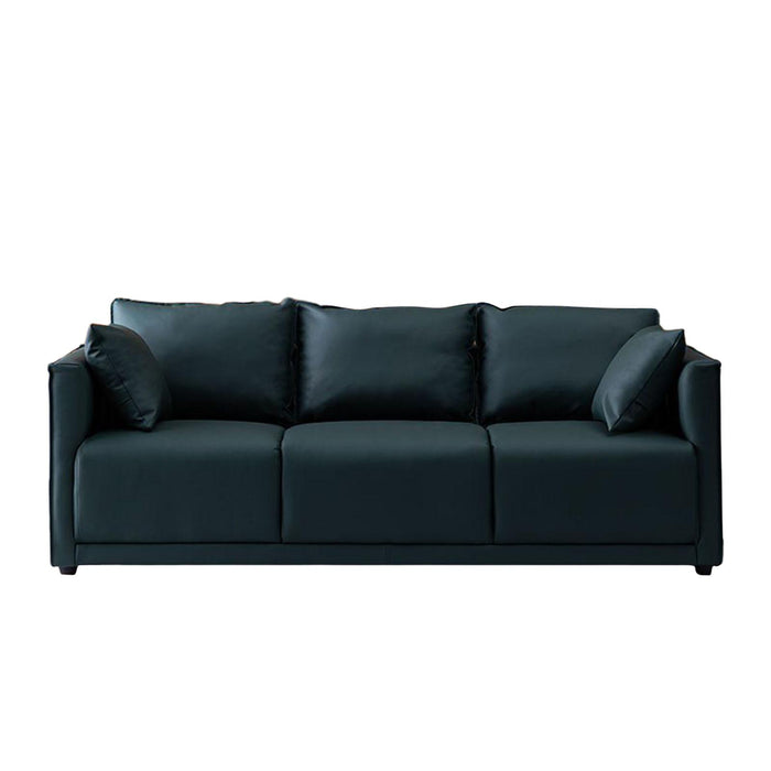 3 Seater Couch Modern 74 inch Leisure Sofa for Indoor Living Room Guest Room Dark Green