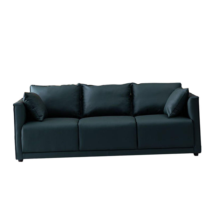 3 Seater Couch Modern 74 inch Leisure Sofa for Indoor Living Room Guest Room Dark Green