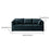 3 Seater Couch Modern 74 inch Leisure Sofa for Indoor Living Room Guest Room Dark Green