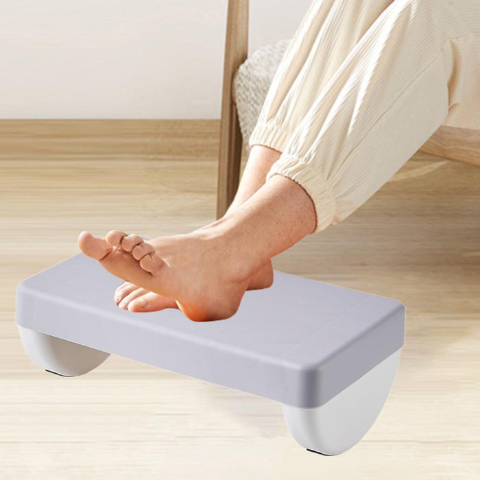 Under Desk Footrest Adults Modern Desk Leg Rest for Computer Desk Car Office Light Gray