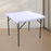 Square Table Cover Stretchable Elastic Tablecloth for Dinner Party End Table White