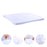 Square Table Cover Stretchable Elastic Tablecloth for Dinner Party End Table White