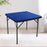 Square Table Cover Stretchable Elastic Tablecloth for Dinner Party End Table Blue