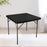 Square Table Cover Stretchable Elastic Tablecloth for Dinner Party End Table Black