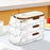 Auto Rolling Egg Dispenser Egg Rack Clear for Cupboard Restaurant Countertop