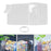 Aquarium Hang on Filter Box Drip Flow Box Waterfall Fish Tank Top Filter Box Clear 18x10.5x10cm