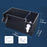 Aquarium Hang on Filter Box Drip Flow Box Waterfall Fish Tank Top Filter Box Black 18x10.5x10cm