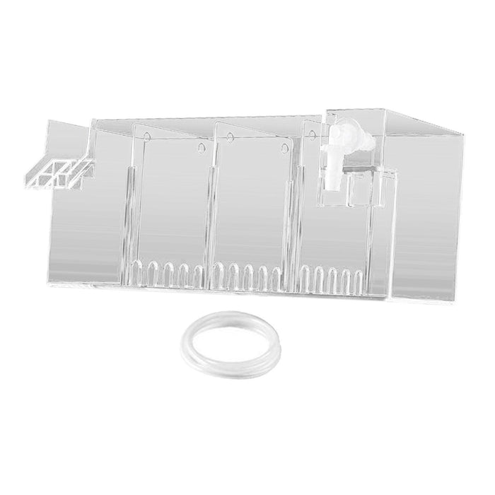 Aquarium Hang on Filter Box Drip Flow Box Waterfall Fish Tank Top Filter Box Clear 24x10.5x10cm