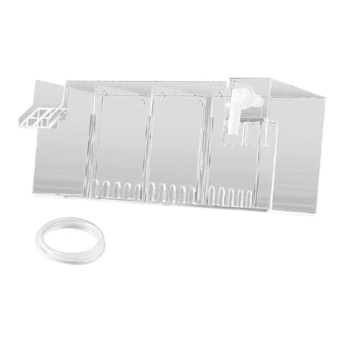 Aquarium Hang on Filter Box Drip Flow Box Waterfall Fish Tank Top Filter Box Clear 24x10.5x10cm