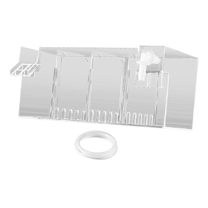 Aquarium Hang on Filter Box Drip Flow Box Waterfall Fish Tank Top Filter Box Clear 24x10.5x10cm