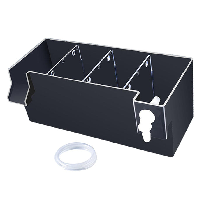 Aquarium Hang on Filter Box Drip Flow Box Waterfall Fish Tank Top Filter Box Black 24x10.5x10cm