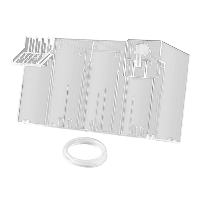 Aquarium Hang on Filter Box Drip Flow Box Waterfall Fish Tank Top Filter Box Clear 26x13.5x15cm