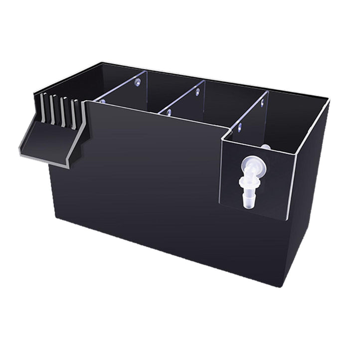 Aquarium Hang on Filter Box Drip Flow Box Waterfall Fish Tank Top Filter Box Black 26x13.5x15cm