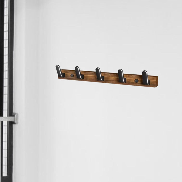 Wall Mounted Coat Rack Simple Wall Hooks for Hanging for Towels Jackets Bags 5 Hooks