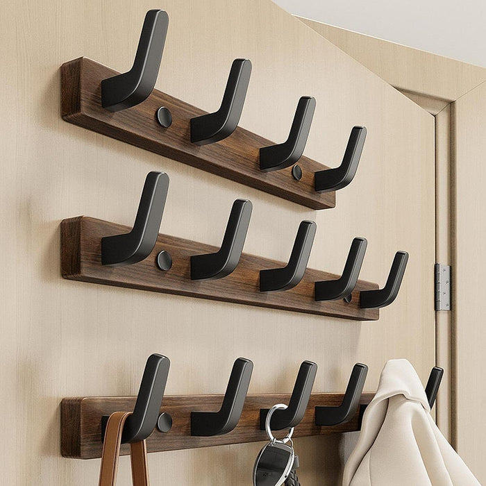 Wall Mounted Coat Rack Simple Wall Hooks for Hanging for Towels Jackets Bags 5 Hooks