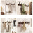 Wall Mounted Coat Rack Simple Wall Hooks for Hanging for Towels Jackets Bags 5 Hooks