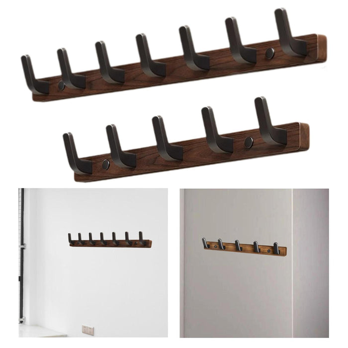 Wall Mounted Coat Rack Simple Wall Hooks for Hanging for Towels Jackets Bags 5 Hooks