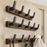 Wall Mounted Coat Rack Simple Wall Hooks for Hanging for Towels Jackets Bags 7 Hooks