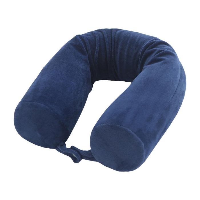 Travel Pillow Ergonomic Neck Support Pillow for Home Traveling Sleeping Blue