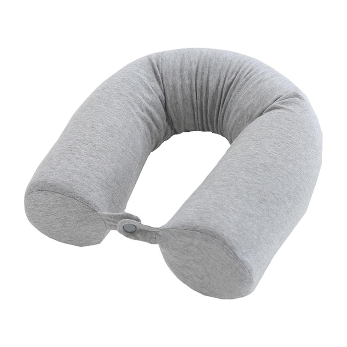 Travel Pillow Ergonomic Neck Support Pillow for Home Traveling Sleeping Grey