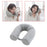 Travel Pillow Ergonomic Neck Support Pillow for Home Traveling Sleeping Grey