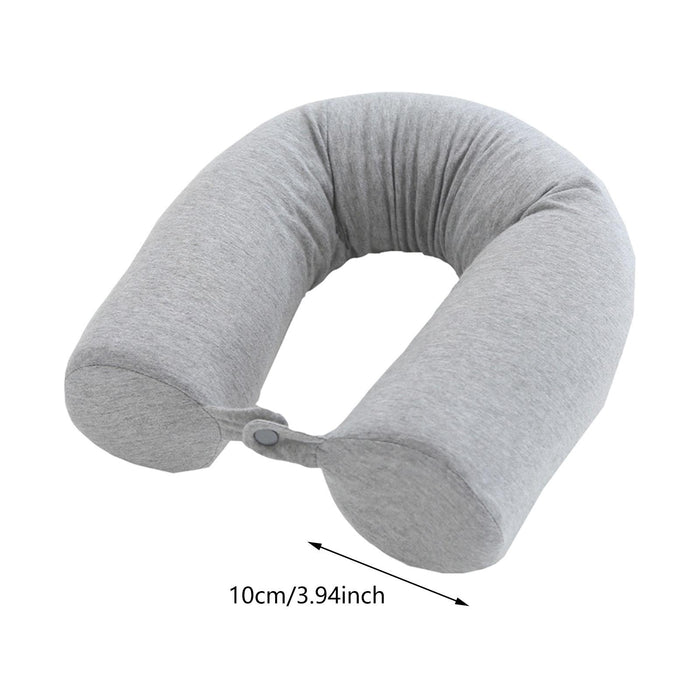 Travel Pillow Ergonomic Neck Support Pillow for Home Traveling Sleeping Grey