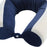 Travel Pillow Ergonomic Neck Support Pillow for Home Traveling Sleeping Blue and White