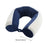 Travel Pillow Ergonomic Neck Support Pillow for Home Traveling Sleeping Blue and White