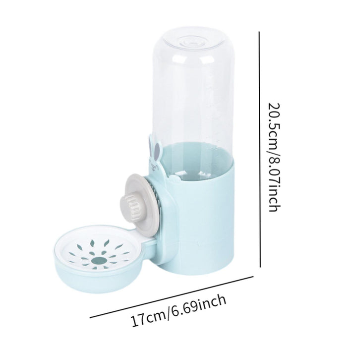 Guinea Pig Water Dispenser Cage Hanging Non Drip Rabbit Water Bottle for Pet Cyan