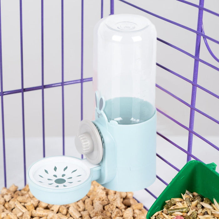 Guinea Pig Water Dispenser Cage Hanging Non Drip Rabbit Water Bottle for Pet Cyan