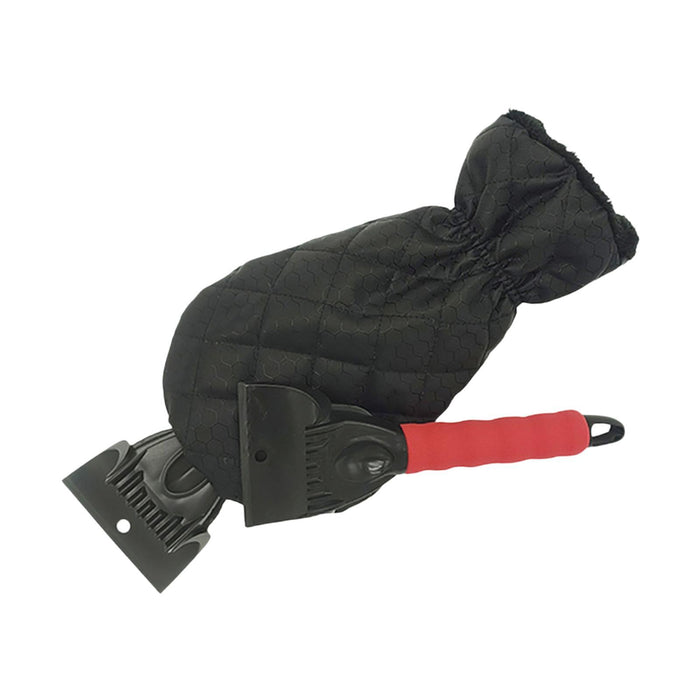 Ice Scraper with Glove Portable Automotive Accessories for Suvs Snow Scraper Red