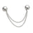 Magnetic Clothing Clip for Fitting Clothing Cinch Clip for Sleeve Cuff Dress Silver Alloy