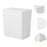 Trash Can with Lid Paper Basket Waste Bin for Kitchen Dorm Living Room 26x17.5x26 cm