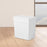 Trash Can with Lid Paper Basket Waste Bin for Kitchen Dorm Living Room 26x17.5x26 cm