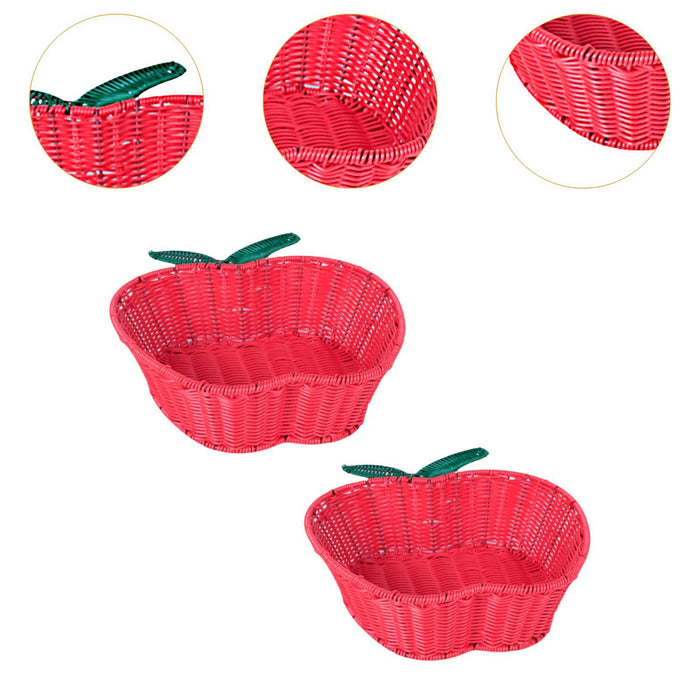 Fruit Basket Decorative Multipurpose Bread Basket for Kitchen Cupboard Bread 27cmx9.5cm 31cmx10cm