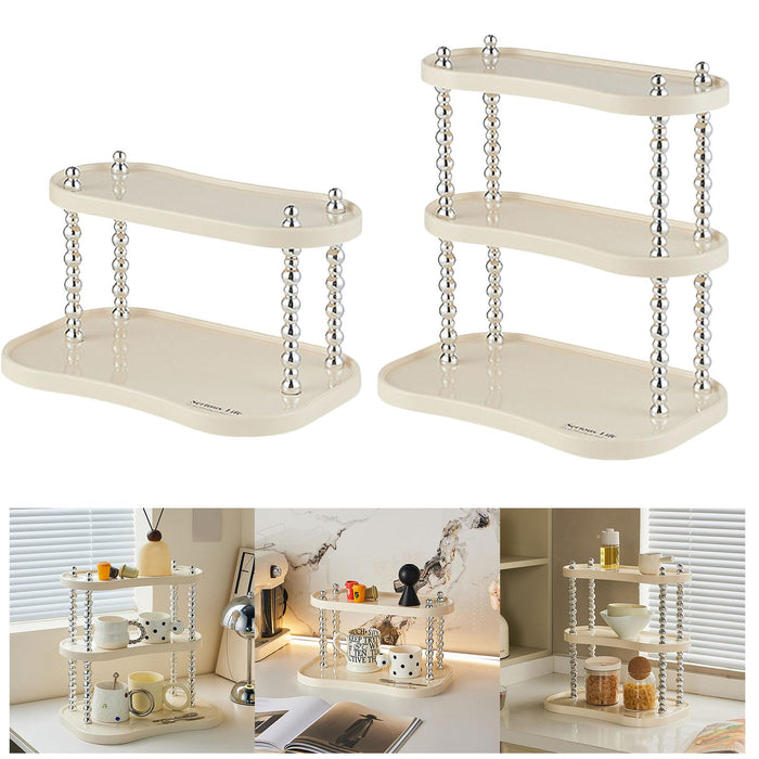 Water Cup Storage Rack Display Storage Shelf for Glass Cups Hotel, Apartment 2 Tiers